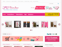 Tablet Screenshot of jandjbinder.com